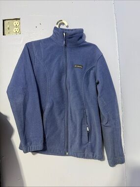 Columbia Navy Blue Full-Zip Kids Fleece Jacket